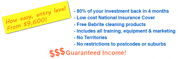 Cleaning franchise with guaranteed income
